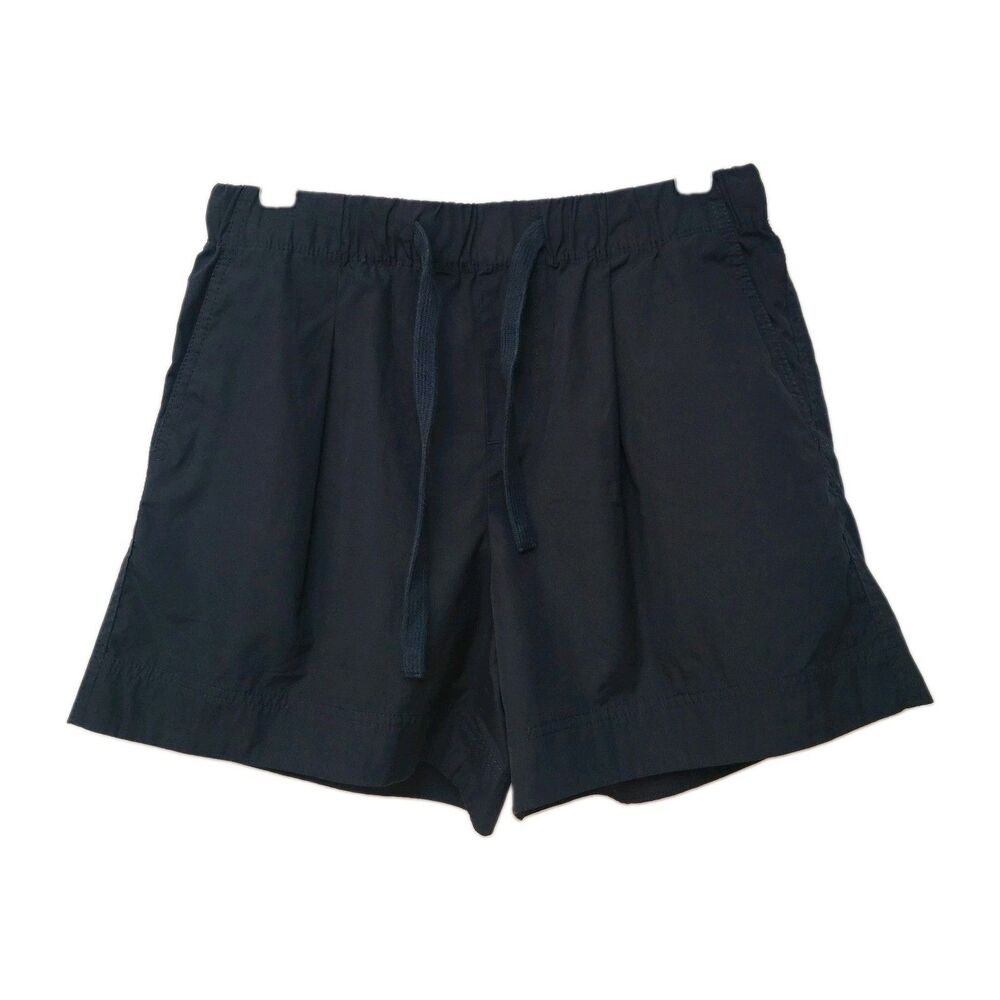 Vince Women's Navy Cotton Drawstring Pull On Shorts Size S